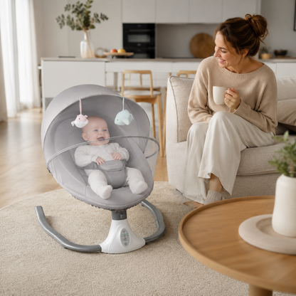 Lunara – Elektrische Babywippe mit Musik