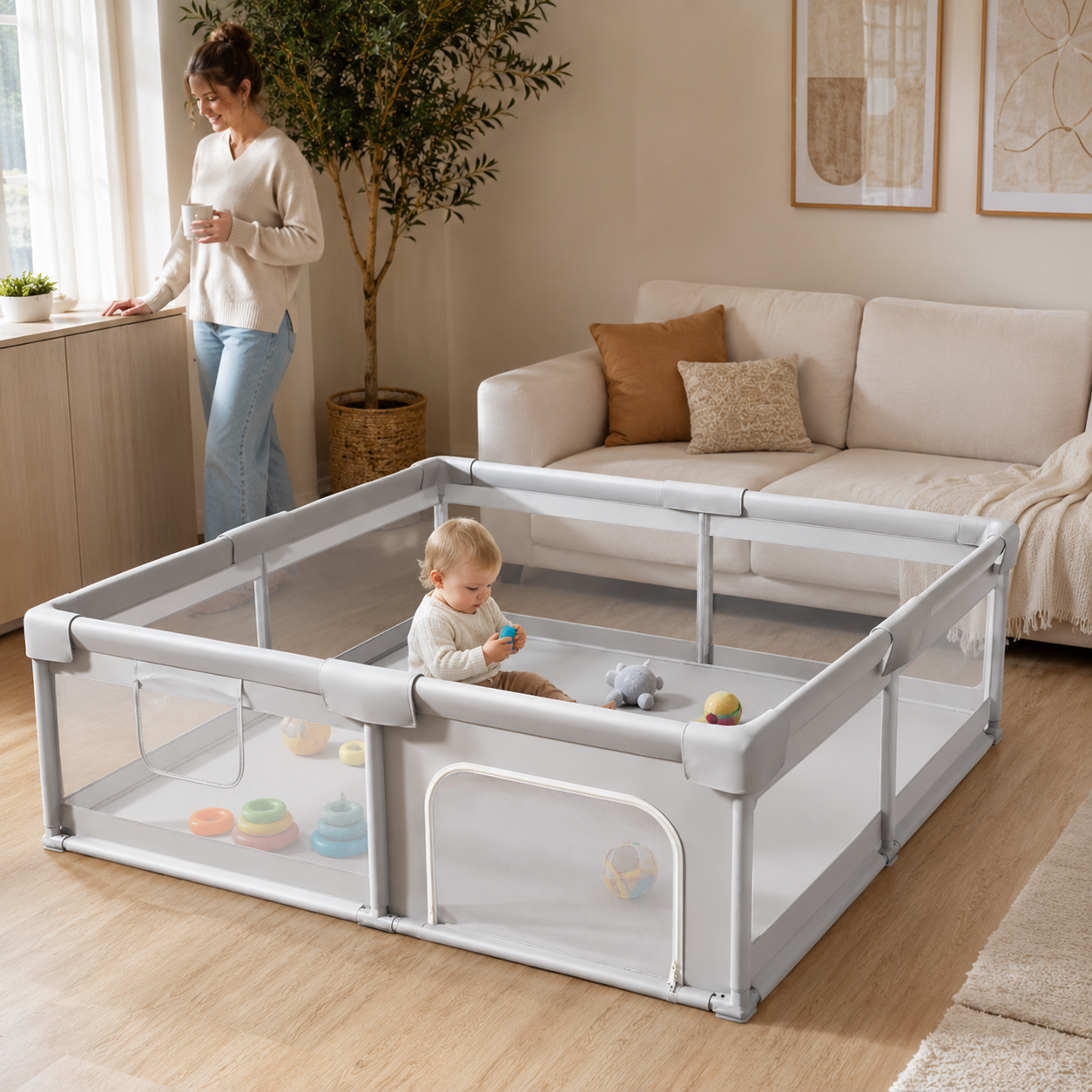 Lunaro – Baby-Laufstall