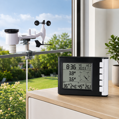 Meteora – Funk-Wetterstation mit Wind- & Regenmesser