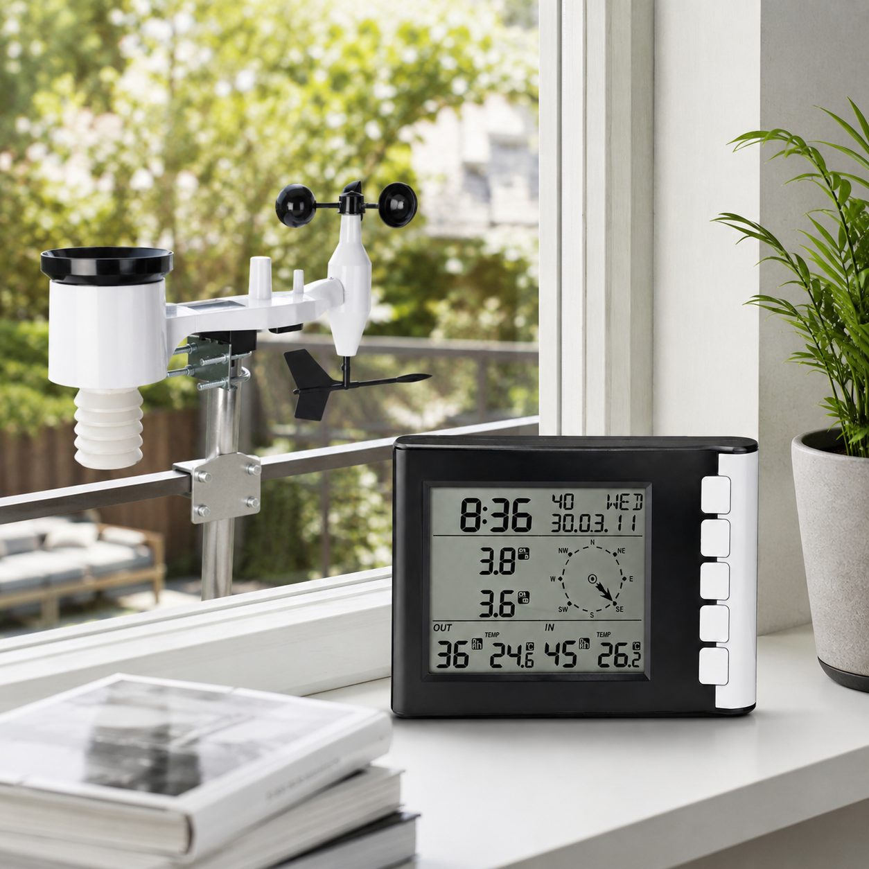 Meteora – Funk-Wetterstation mit Wind- & Regenmesser
