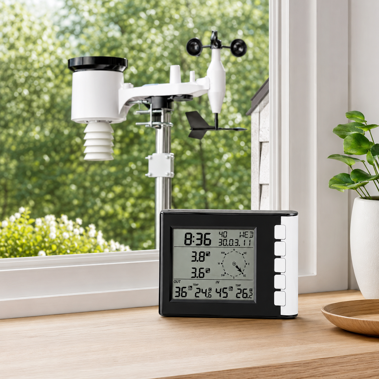 Meteora – Funk-Wetterstation mit Wind- & Regenmesser
