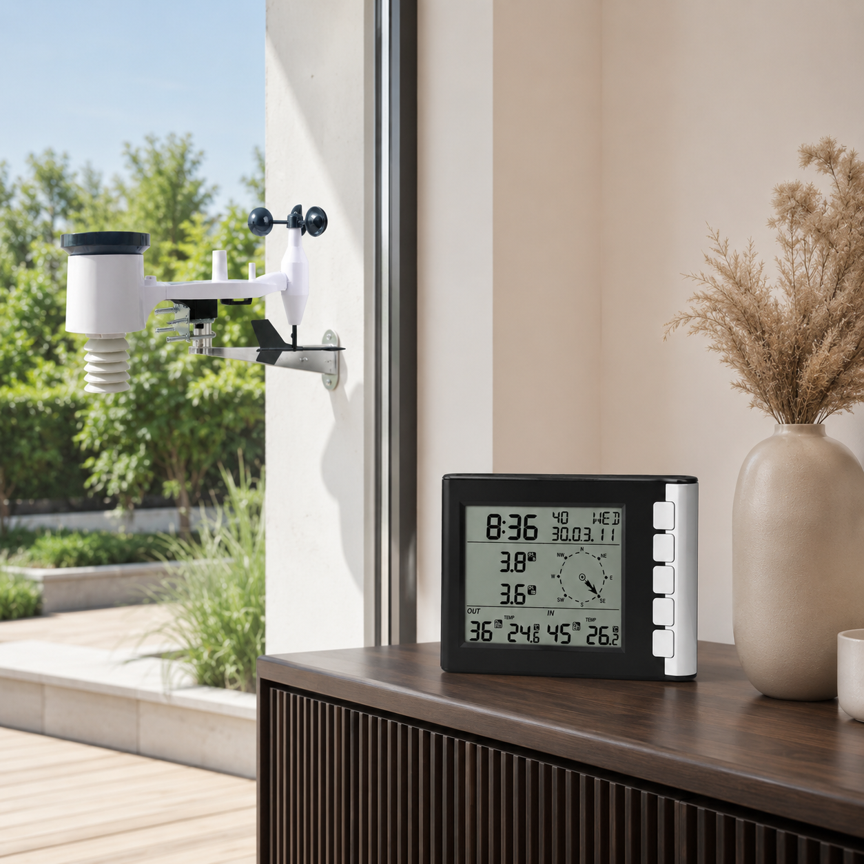 Meteora – Funk-Wetterstation mit Wind- & Regenmesser