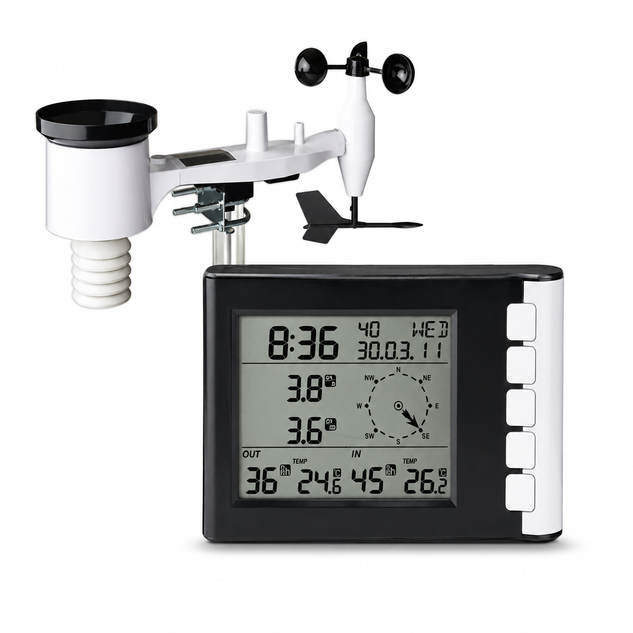 Meteora – Funk-Wetterstation mit Wind- & Regenmesser